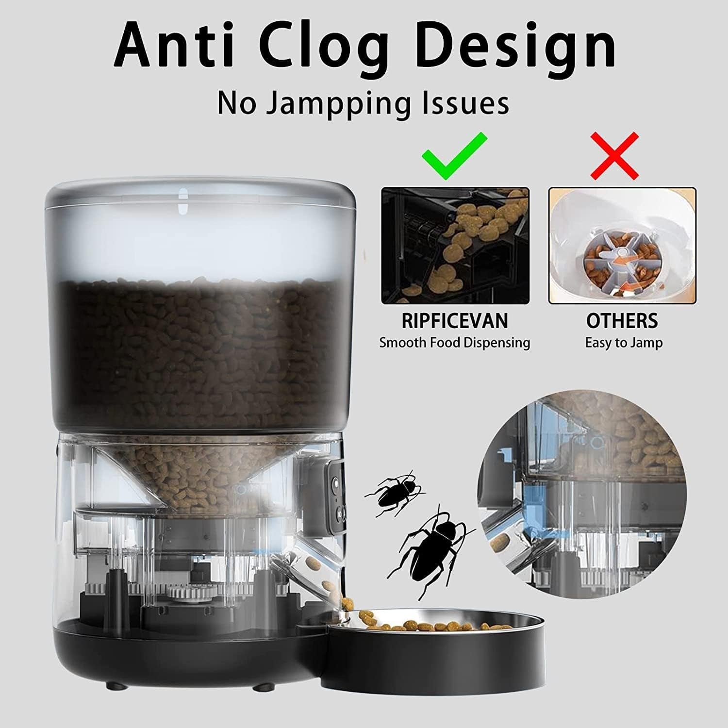 Automatic Cat Feeder, Automatic Pet Feeder with Wifi